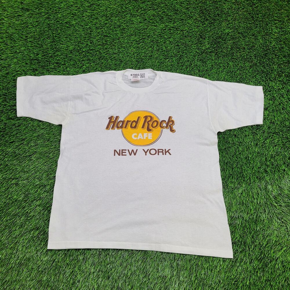 Vintage 90s Hard-Rock Cafe Shirt Womens XL 21x24 New-York